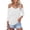White#1, variant on LEBONYARD Womens Tops Dressy Casual,Women Solid 3/4 Sleeve V-Neck Pullover Strapless Tops Shirts Blouse White S