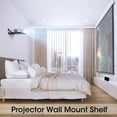 thumbnail image 7 of Projector Shelf, Black Projector Wall Mount Floating Shelf, Projector Stand, Projector Rack Holder, Projector Mount with Cable Ties-2pcs, 7 of 7
