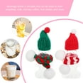 thumbnail image 2 of 10 botellas de bebida navideñas de hombre de jengibre con 10 sombreros y 10 bufandas, botellas de plástico para jugo de Navidad con tapas para recipientes transparentes para jugo y bebida, 2 of 7