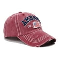 thumbnail image 3 of Harpily Clearance Baseball Cap Golf Adjustable Size Dad Hats Gift for Men Women With American Flag Washed And Worn Holes Sports Sun, 3 of 5
