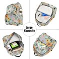thumbnail image 5 of FORMRS Mini Backpack Purse for Women Quilted Travel Daypack Casual Shoulder Bag, Floral Pattern, 5 of 7