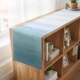thumbnail image 6 of Table Runners 72 Inches Long Dress Scarves, Coastal Wave Farmhouse Kitchen/Dining Table Runner, Coffee Tablerunners, Summer Ocean Nautical Beach Ombre Sky Blue 16x72 Inch, 6 of 9