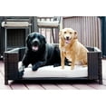 thumbnail image 3 of Iconic Pet Rectangular Elevated Rattan/ Wicker Pet Furniture for Dogs / Cats, 3 of 7