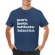 thumbnail image 1 of Camiseta de Bears Beets Battlestar Galactica, camisetas de cuello redondo, ropa vintage, camisetas de manga corta en blanco, sudaderas para hombre, 1 of 7