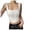 White, variant on Womens Tops Women's Solid Color Ribbed Bustier Top Adjustable Spaghetti Strap Slim Fit Crop Tank Furry Slides for s Crop Top Tops for Women Camisole Tops with Bra Dance Top Chicken Tops for Women