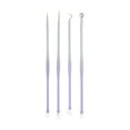 thumbnail image 2 of Unique Bargains Convenient Full Moon Pimple Extractor Kit 1 Set Purple, Silver Tone, 2 of 6