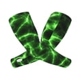 thumbnail image 2 of Bingfone Farmers Gardening Sleeves Sun Protection Arm Cooling Sleeves For Women Men With Thumb Hole - Green Lightning, 2 of 8