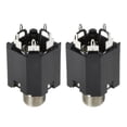 thumbnail image 1 of CHUANK 5 Pin Stereo Socket Panel Mount Jacks Audio Plug Stereo 5 Pin 6.35MM for Mic, 1 of 11