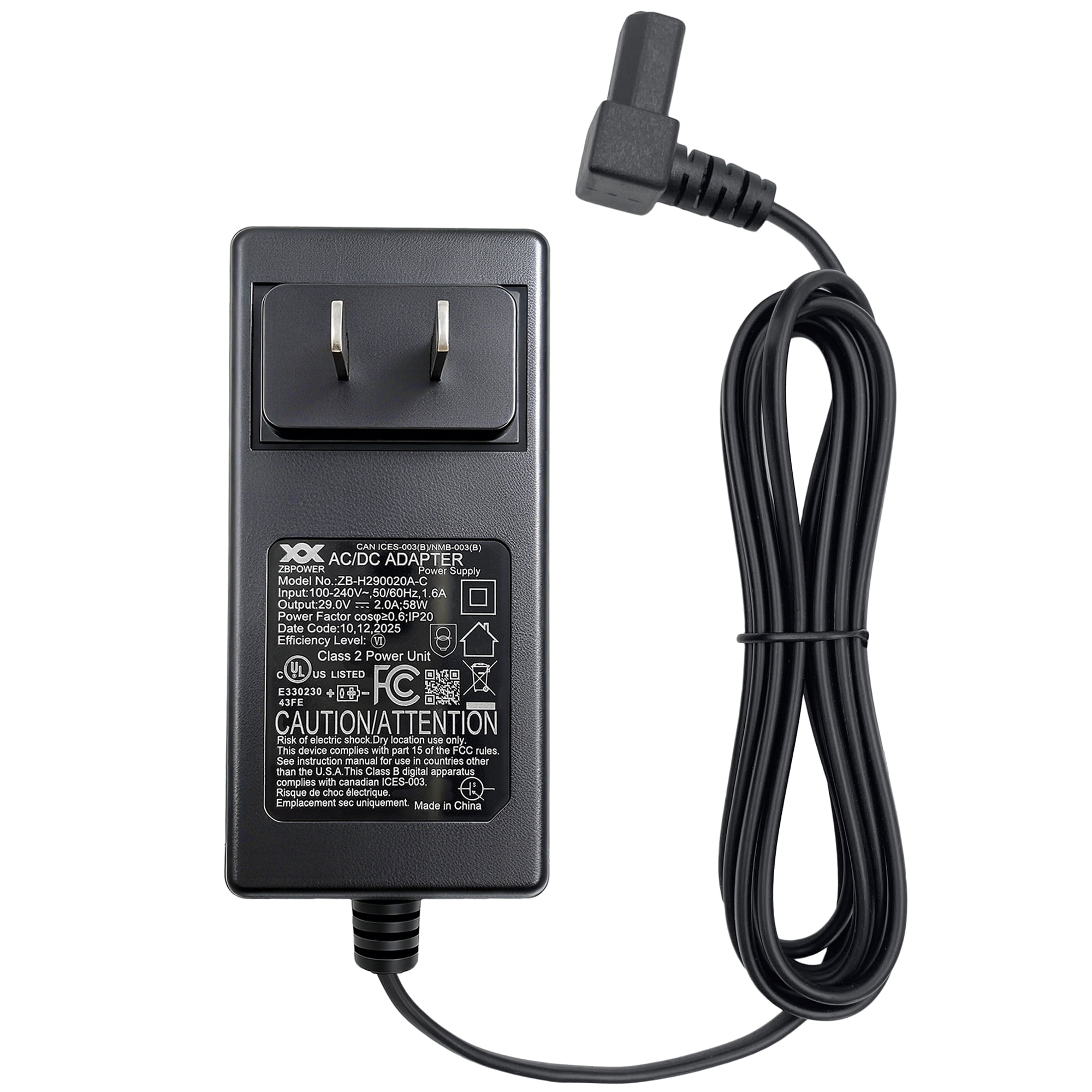 Power Recliner ZBPOWER Wall Power Supply Model ZB-H290020A-C 29V 2A Wall Switching Adapter for Electric Sofa Lift Chairs