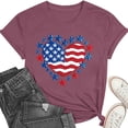thumbnail image 5 of Women 4th of July Patriotic Shirt American Flag Independence Day Tee Summer Shirt, 5 of 6