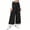 Black, variant on Tranfacy Girls 6 Months-14 Years Fall Pants Solid Elastic Waist Wide Leg Trousers
