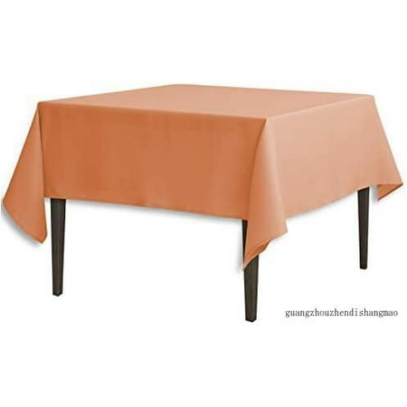 

Linentablecloth 70-Inch Square Polyester Tablecloth Peach