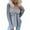 Gray, variant on IROINNID Reduced Womens Sweater V-Neck Pullover Sweater Solid Color Casual Mid-Length Long Sleeve Autumn Fashion Knitted Sweater Ruffled Waffle Knitted Bottoming Top