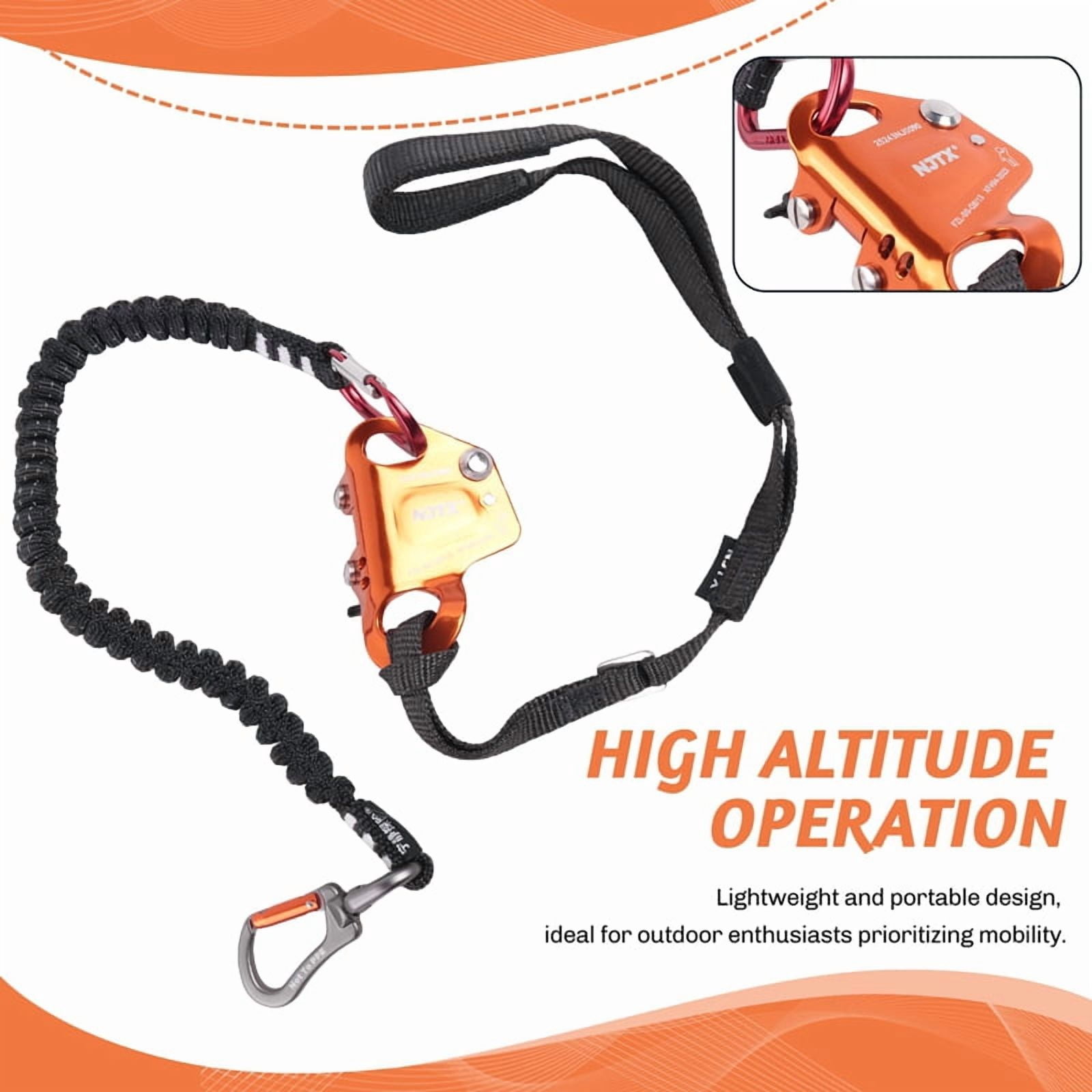 Adventure Knee Ascender Tree Climbing Rope High Altitude Operation Foot Strap Running Rope for Exploring and Climbing B