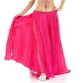 thumbnail image 3 of Belly Dancing Side Pulling Long Satin Skirt Lady Belly Dance Skirts Women Belly Dance Skirt Professional 96cm, 3 of 6