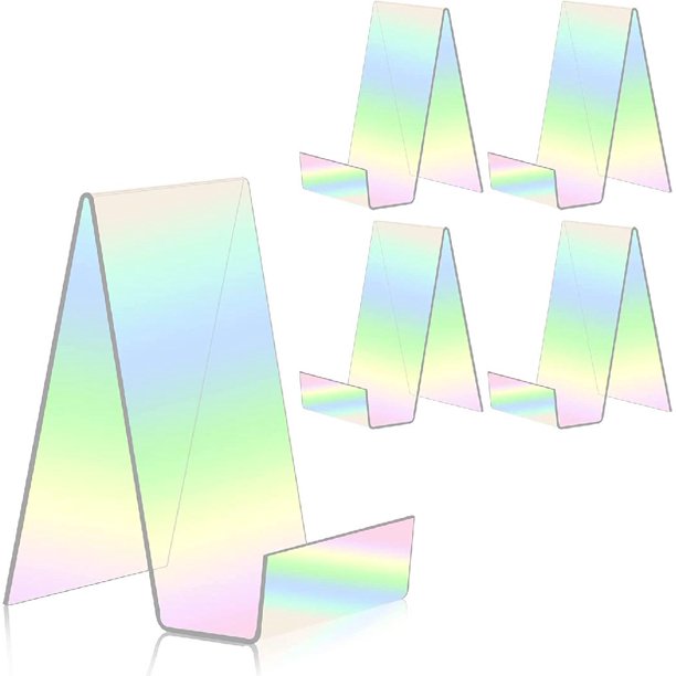 Acrylic Book Stand with Ledge Clear Display Easels Plate Large Book