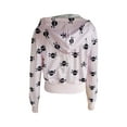 thumbnail image 6 of SAYOO Women Zip Up Hoodie with Pockets, Halloween Casual Skull Print Long Sleeve Crop Sweatshirt, 6 of 7
