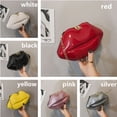thumbnail image 2 of Fashion Clutches Messenger Bag Chain Coin Bag Mobile Phone Bag Lips Shape Chain Shoulder Bag Mini Crossbody Messenger Lip Satchel PVC Handbags WHITE, 2 of 8