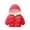 09Red, variant on Hicidod Toddler Winter Jackets Cute Bear Ears Hooded Long Sleeve Down Coat Fashion Solid Color Lined Fleece Padded Packable Warm Jacket