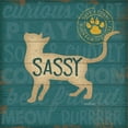thumbnail image 2 of Metaverse C953859-0120000-YCCQAMA Sassy Cat by Jennifer Pugh Canvas Wall Art - 12 x 12 in., 2 of 2