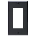 thumbnail image 1 of Black Single Gang Decora GFCI Wallplate, 1 of 1