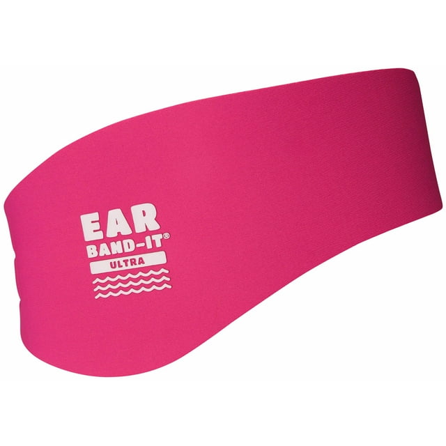 Diadema de natación Band-It Ultra Premium, color rosa intenso
