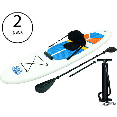 Bestway Hydro-Force White Cap Inflatable SUP Stand Up Paddle Board (2 (Best Way To Pack A Shirt)