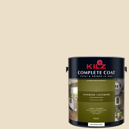 Almond Color Paint - KILZ COMPLETE COAT Interior/Exterior Paint & Primer in One #LJ100 Pale Almond