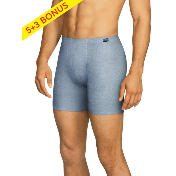 Hanes Hanes Men's Tagless ComfortSoft Waistband Boxer Brief, 5 + 3