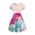 thumbnail image 2 of Disney Girl Princess Little Mermaid Ariel vestido niños Cosplay encanto niños carnaval cumpleaños fiesta ropa verano vestido Girls110 Gao Jinjia LED, 2 of 2