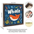 thumbnail image 2 of Orange Cute Whale Wooden Sign Wall Plaque - Vintage Art Decoration, Wall Decoration - Ideal Gift For Home Decoration, Living Room, Bathroom, Bedroom, Garden, Dining, Bar, Cafe, Festival Party Decor, 2 of 7