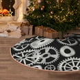 thumbnail image 5 of Rateoe Metallic Gears Pattern Christmas Tree Skirt with Ties , Christmas Tree Decorations, Farmhouse Christmas Decor Xmas Holiday Decorations-36", 5 of 6