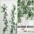 thumbnail image 4 of Aonity Willow Vines, Artificial Leaves Vine Twigsfake Hanging Plants Green Rattan Garland Greenery Decor for Indoor Outdoor Home Wedding Arch Jungle Beach Birthday Garden, 4 of 9