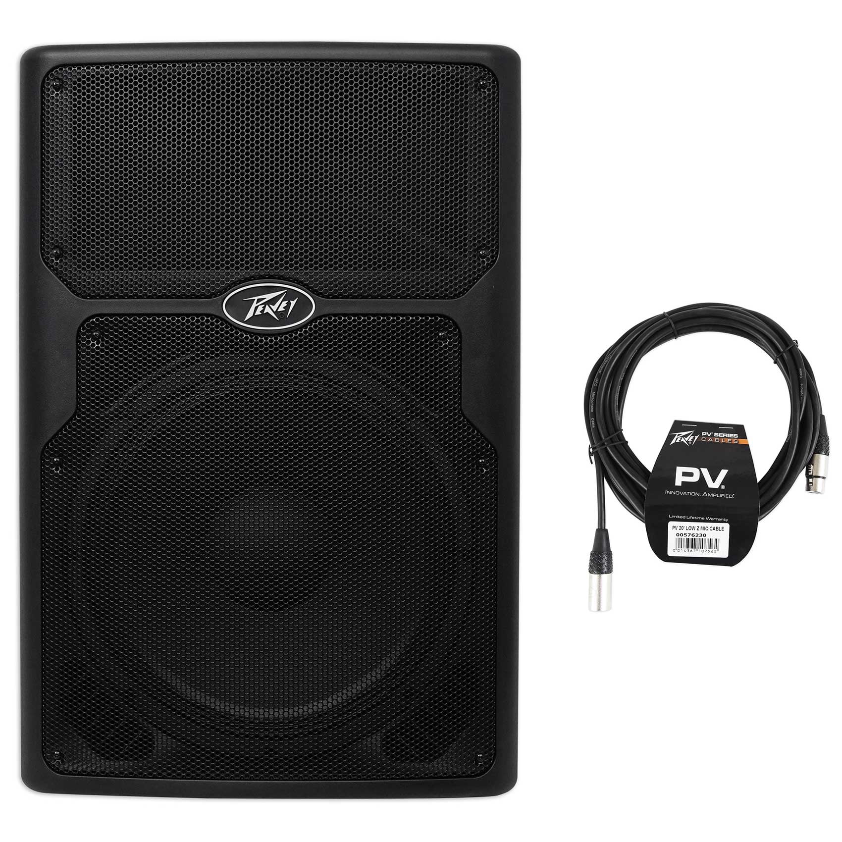 Peavey PVXP15DSP 15" Powered Active DJ/PA Speaker w DSP and 128dB SPL!+XLR Cable