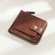 thumbnail image 2 of Methold Cartera horizontal cero con hebilla de cremallera de moda, cartera corta para hombre de gran capacidad, fácil de llevar Accesorios de disfraces D5993 Marrón oscuro, 2 of 6