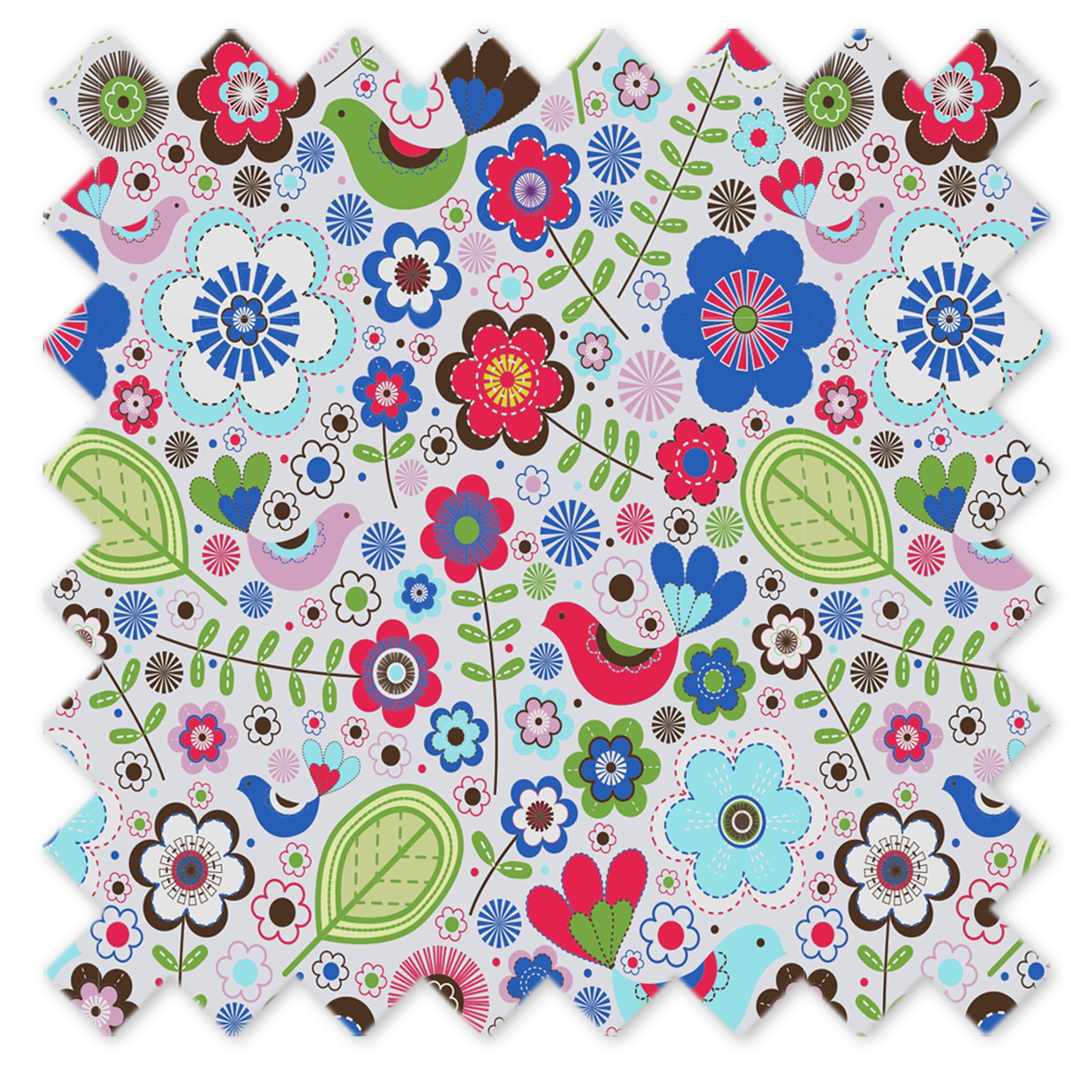 Bacati - Crib or Toddler Bed Fitted Sheet 100% Cotton Percale, Botanical, Pink/Aqua/Fuchsia/Green