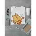 thumbnail image 3 of Cartoon Cat Plays Guitar Tee Men's -Image by Shutterstock, 3 of 4