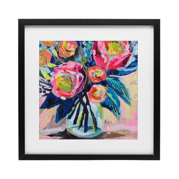 Stupell Industries Because You Love Me Black Framed Print Under Glass, design by Jeanette Vertentes