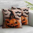 thumbnail image 3 of Happy Halloween Pumpkin Throw Pillow Case Vampire Broom Clown Pillow Covers Maple Leaves Pillow Cover for Home Sofa Bedroom Livingroom, 3 of 5