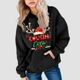 thumbnail image 4 of Staki Kids Long Sleeve Kids Christmas Hoodie Girl Cute hoodie with Pocket(Black,7-8 Years), 4 of 7