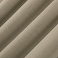 thumbnail image 4 of Sun Zero Treviso Linen Blend Magnetic Closure 100% Blackout Back Tab/Rod Pocket Curtain Panel, 40"W x 96"L, Taupe, 4 of 10