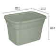 thumbnail image 3 of Sterilite 38 Liter Tote - Green, 3 of 3