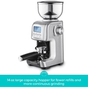 Casabrews Electric Espresso Coffee Grinder with Conical Burr, LCD Display, 77 Grind Settings
