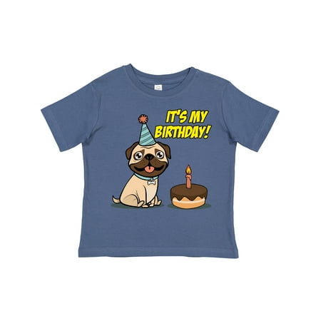 

Inktastic It s My Birthday Pug Gift Toddler Boy or Toddler Girl T-Shirt