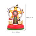 thumbnail image 3 of 1Pc Christmas Ferris Wheel Decor Unique Luminous Music Box Home Desktop Adorn, 3 of 8