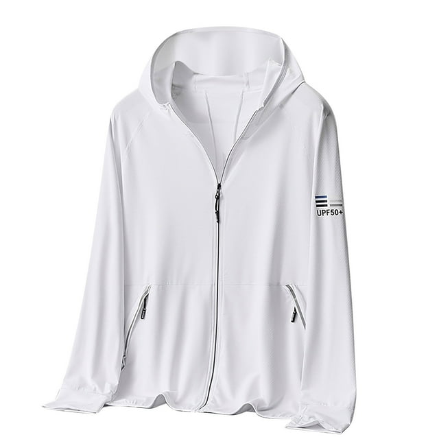 pstuiky camisa de manga larga para hombre, Sudadera con capucha de manga larga para hombre, fina, transpirable y con protector solar para pesca al aire libre. Tops de hombre xl