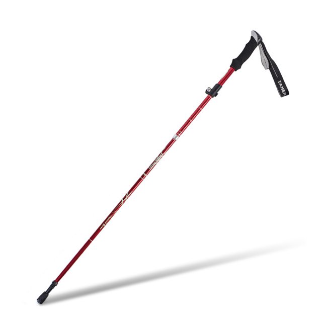 Senderismo Caminando Pasteles Ajustable Camping Trekking Polos Sudor Absorción Agarre Ultralight Viaje Mochila Mochilero Escalada Crujido Rojo Yuarrent OD003541-01