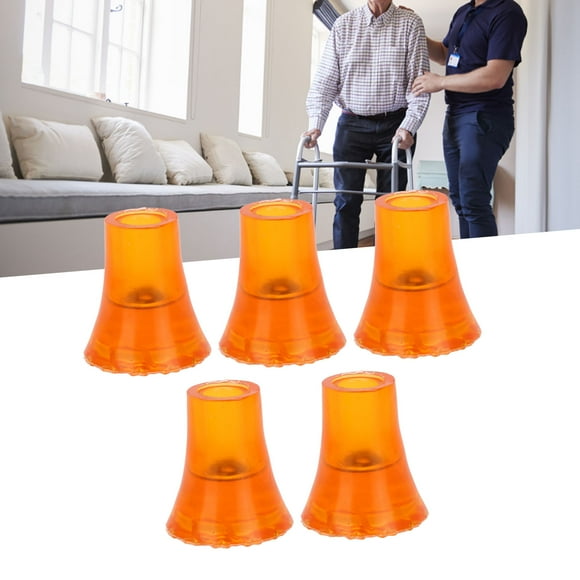 5 Pcs Embouts de Béquille 19mm, Embouts de Remplacement en Caoutchouc Épais et Doux pour Cannes de Marche, Empêchent de Glisser