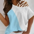 thumbnail image 2 of Camiseta sin tirantes con estampado de amor de manga corta y cuello redondo de verano para mujer Blusas OAVQHLG3B Store  lin121212, 2 of 5