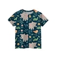 thumbnail image 3 of CCRFTGI Cute Teen Girl Shirts Size 10-12 Short Sleeve Animal Print Girls Fashion Tee Shirts Summer Trendy Soft Lightweight Crew Neck T-Shirts Multicolor 5-6 Years, 3 of 4